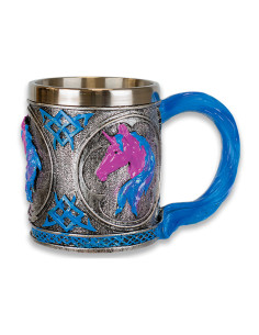 Tazza in resina unicorno per collezionisti, 10,5 cm.