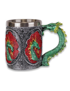 Coppa drago cinese per collezionisti, 11,5 cm.