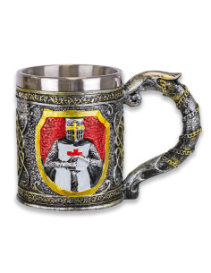 Tazza Cavaliere Templare per collezionisti, 10,5 cm.