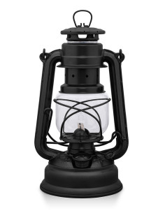 Lampada a olio Feurhand Storm 276, finitura nero opaco