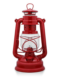 Lampada a olio Feurhand Storm 276, finitura rosso rubino