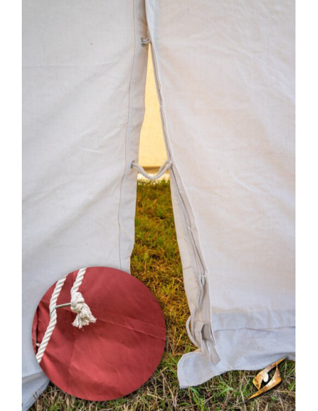 Tenda medievale rossa per intrepidi...