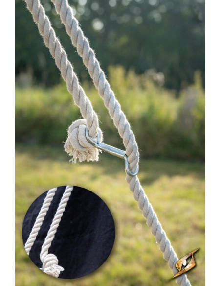 Tenda medievale nera per intrepidi...