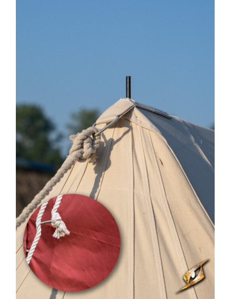 Tenda medievale rossa per intrepidi...