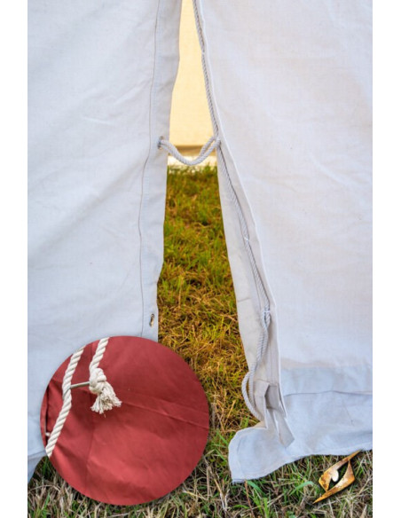 Tenda medievale rossa per intrepidi...