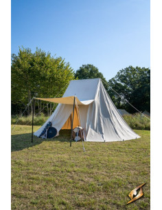 Tenda medievale rossa per intrepidi guerrieri, 5 x 7 mt. 2