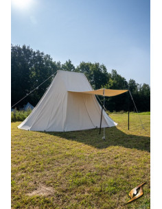 Tenda medievale nera per intrepidi guerrieri, 5 x 7 mt. 2