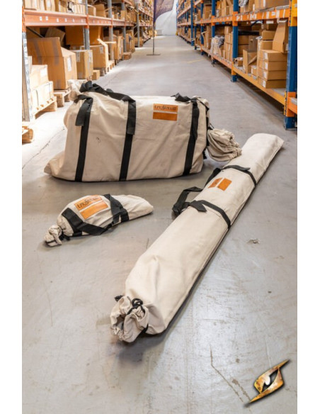 Tenda medievale nera per intrepidi...