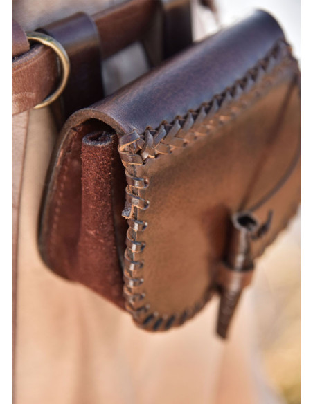 Piccola borsa medievale in pelle, per...