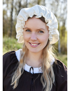 Cuffia medievale per fanciulla in vari colori
