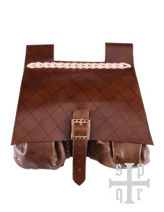 Borsa medievale in pelle, XIV secolo, vari colori