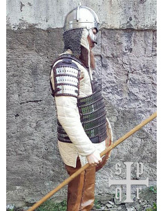 Armatura brigantino tipo Birka, pelle e metallo 2
