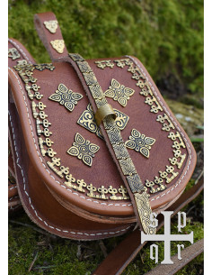 Borsa vichinga in pelle modello Birka 2