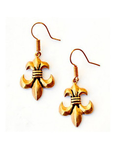 Orecchini Fleur de Lis medievali 2