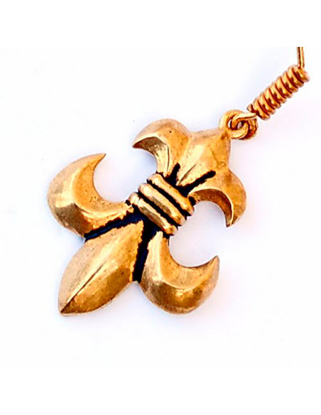 Orecchini Fleur de Lis medievali