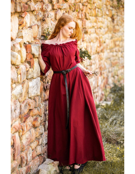 Abito medievale Karen, rosso