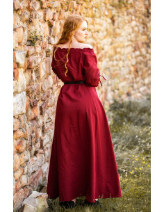 Abito medievale Karen, rosso 2