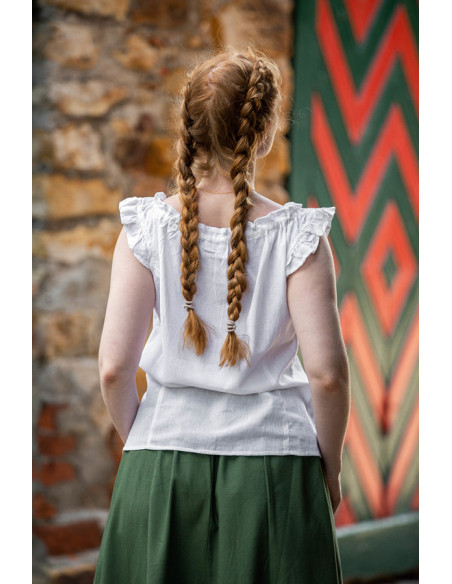 Blusa medievale estiva senza maniche...