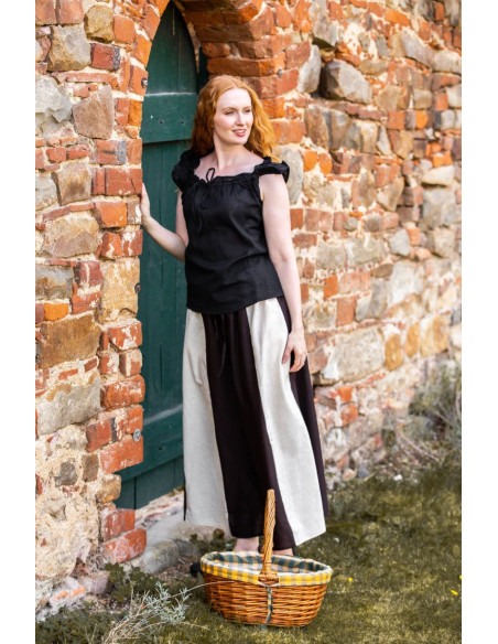 Blusa medievale estiva senza maniche...