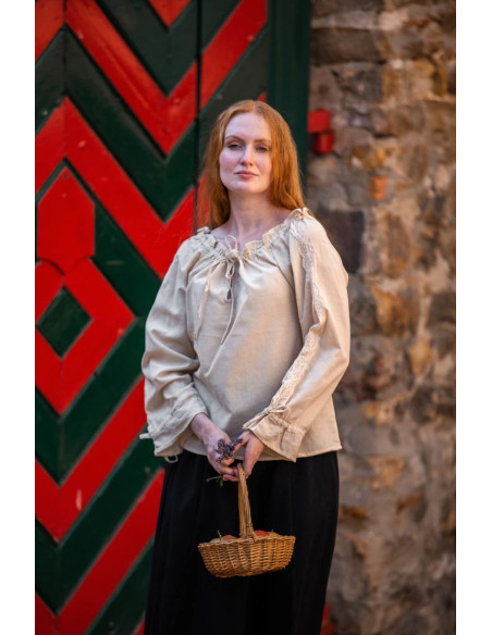 Camicetta da donna medievale Bettina,... Camicetta da donna medievale Bettina,...