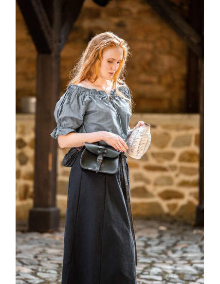 Blusa medievale Verena, manica corta