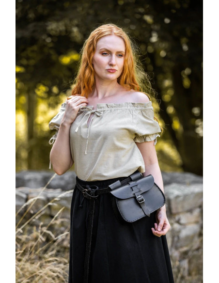 Blusa medievale con lacci modello...