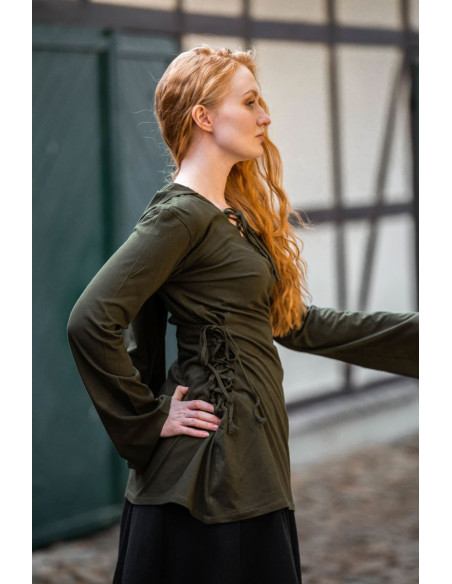 Camicetta medievale Lea con lacci