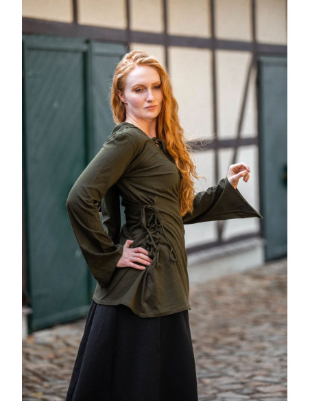 Camicetta medievale Lea con lacci