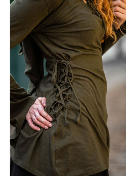Camicetta medievale Lea con lacci