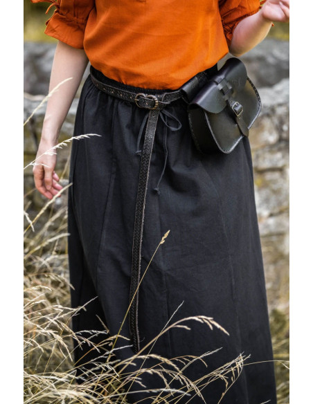 Gonna medievale donna Smilla, nera