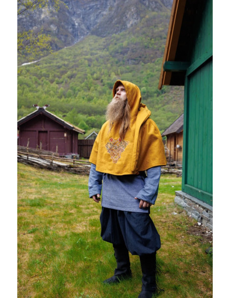 Viking Gugel in Lana Bjomolf giallo...