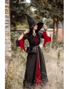 Cappello da strega modello Glinda, colore nero 2