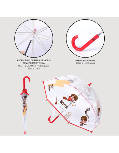 Ombrello a bolle manuale di Harry Potter, 45 cm.