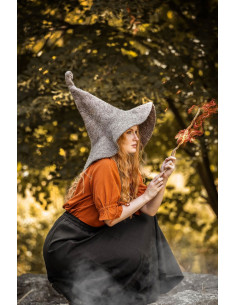Cappello da strega modello Glinda, colore marrone naturale 2