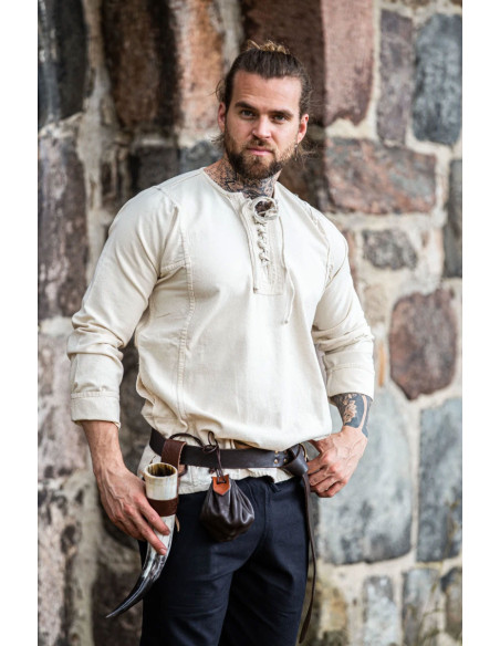 Camicia contadina con cravatte