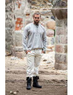 Camicia contadina con lacci modello Felix
