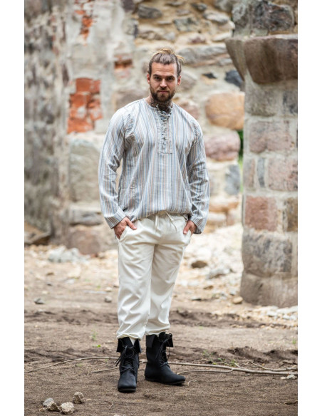 Camicia contadina con lacci modello...