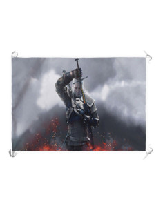 Banner-Flag Geralt di Rivia, The Witcher III Wildhunt (70x100 cm.)