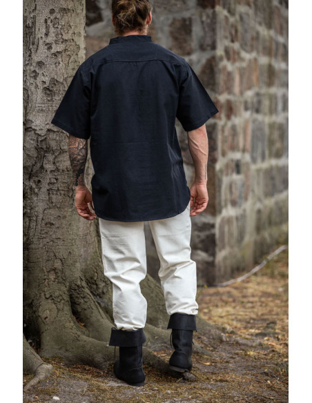 Camicia medievale a maniche corte con...