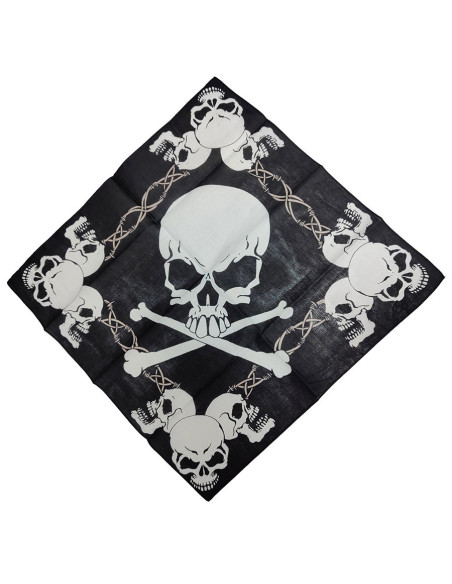 Bandana pirata teschio nero