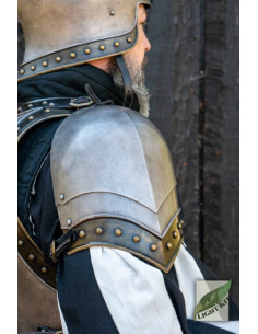 Spalline da cavaliere medievale in poliuretano, Epic... 2