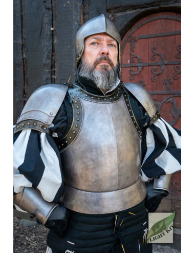 Camicia a maglia Mythrojan con armatura da cavaliere medievale – sm