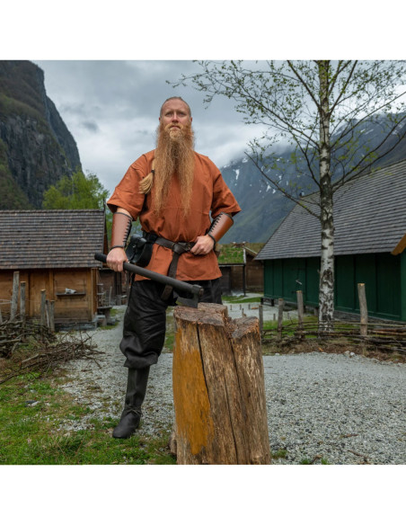 Tunica vichinga manica corta Olaf, rosso