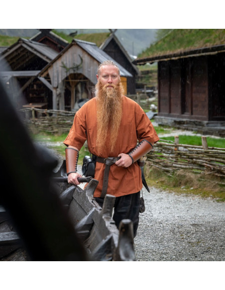 Tunica vichinga manica corta Olaf, rosso