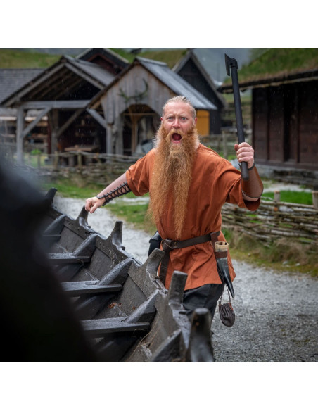 Tunica vichinga manica corta Olaf, rosso