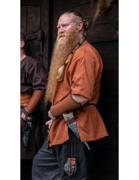 Tunica vichinga manica corta Olaf, rosso