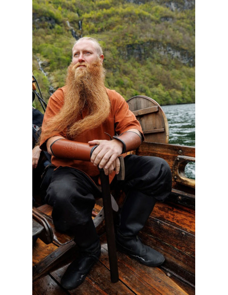 Tunica vichinga manica corta Olaf, rosso