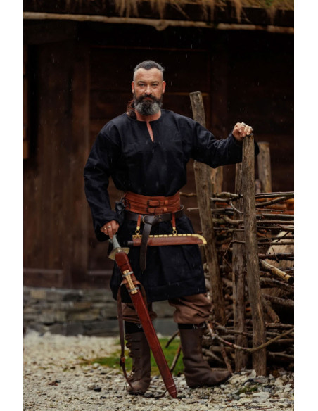 Tunica vichinga Olvisson, lana nera