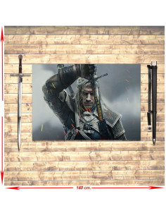 Pacchetto stendardo e spada Geralt di Rivia The Witcher Wild Hunt III
