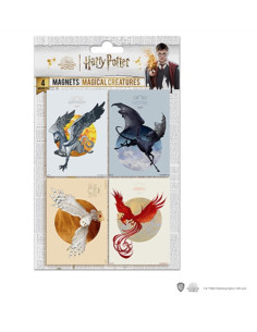 Set di 4 magneti - Creature magiche - Tawkes, Ippogrifo,...